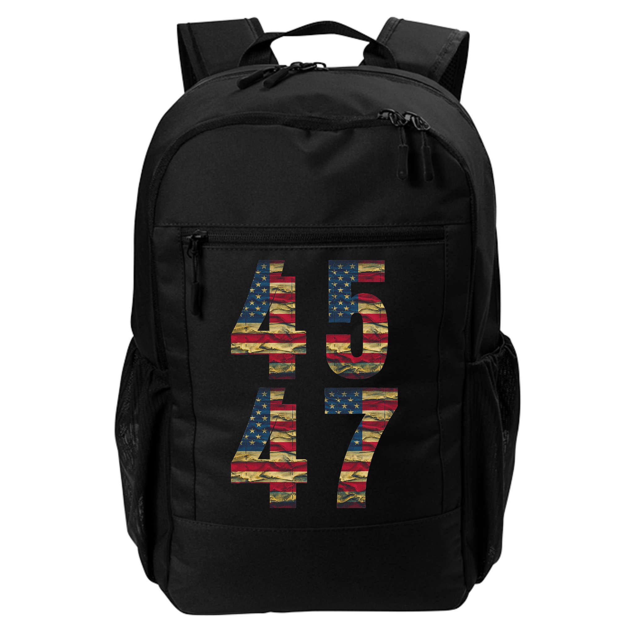 45 47 Trump Vintage Flag 2024 Election Backpack