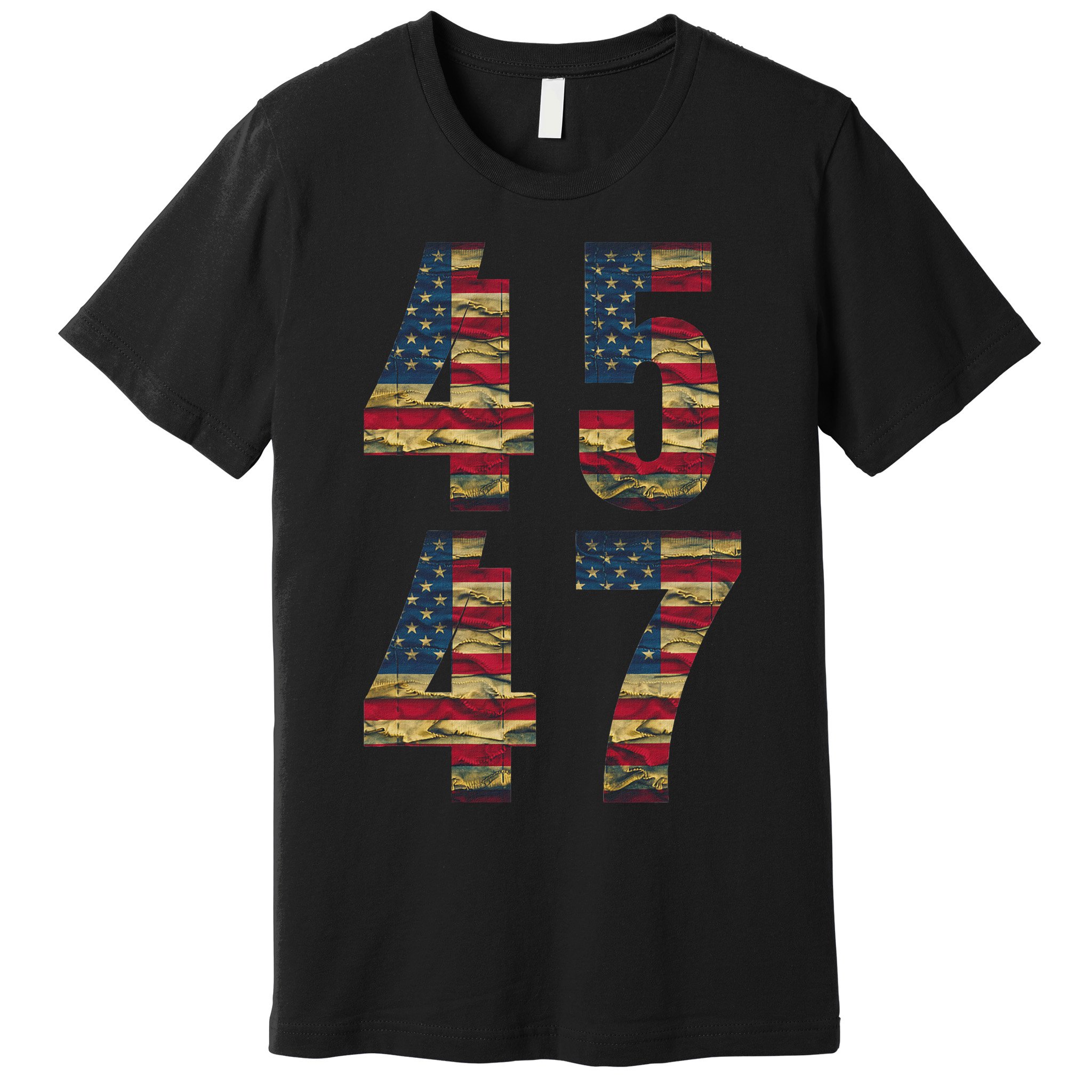45 47 Trump Vintage Flag 2024 Election Premium T-Shirt