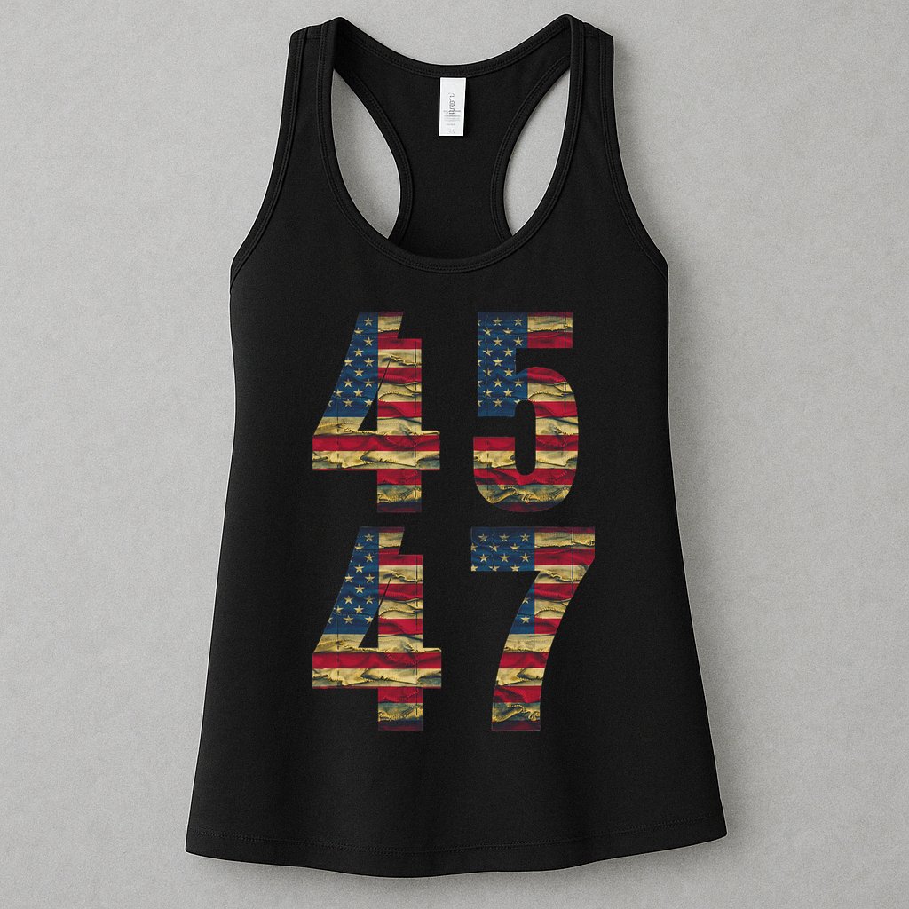 45 47 Trump Vintage Flag 2024 Election Womens Tank Top