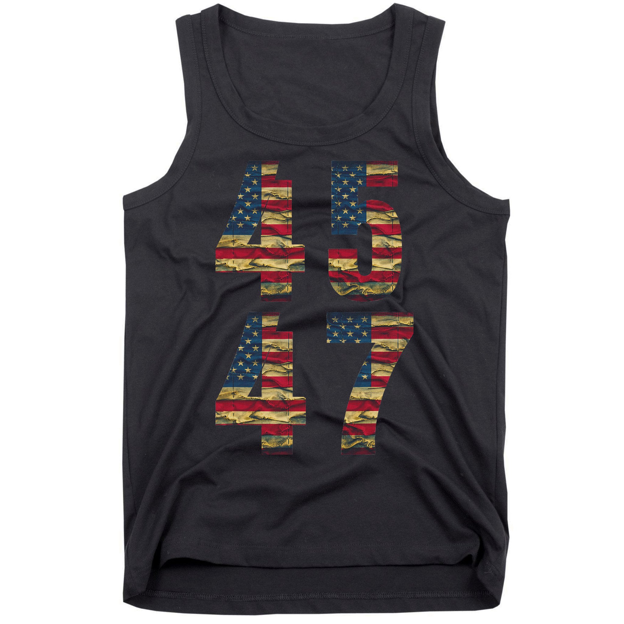 45 47 Trump Vintage Flag 2024 Election Tank Top