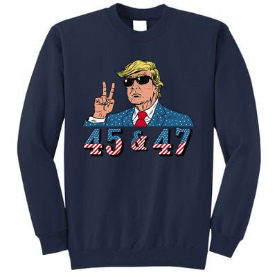 45 47 Trump Vote Elect Won Tall Sweatshirt