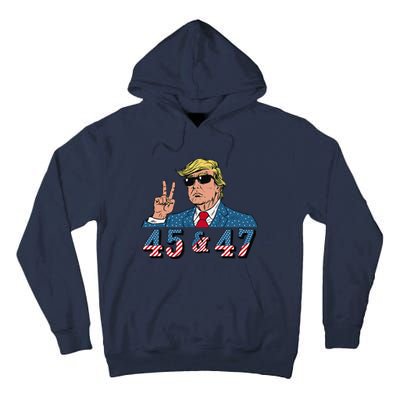 45 47 Trump Vote Elect Won Tall Hoodie