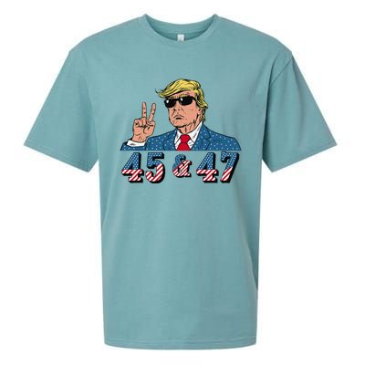 45 47 Trump Vote Elect Won Sueded Cloud Jersey T-Shirt