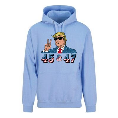 45 47 Trump Vote Elect Won Unisex Surf Hoodie