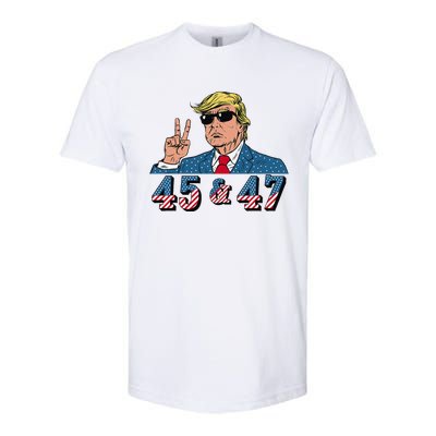 45 47 Trump Vote Elect Won Softstyle CVC T-Shirt