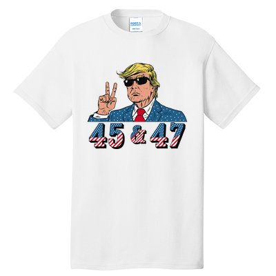 45 47 Trump Vote Elect Won Tall T-Shirt