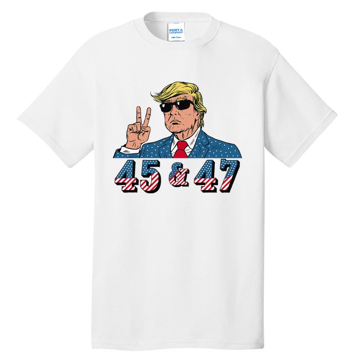 45 47 Trump Vote Elect Won Tall T-Shirt