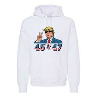 45 47 Trump Vote Elect Won Premium Hoodie