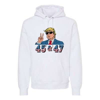 45 47 Trump Vote Elect Won Premium Hoodie