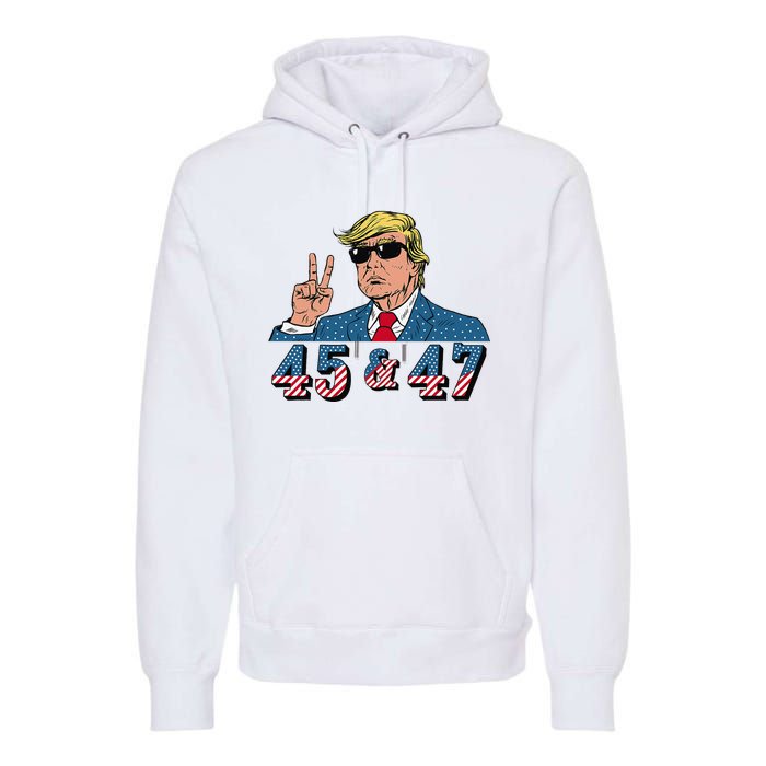 45 47 Trump Vote Elect Won Premium Hoodie