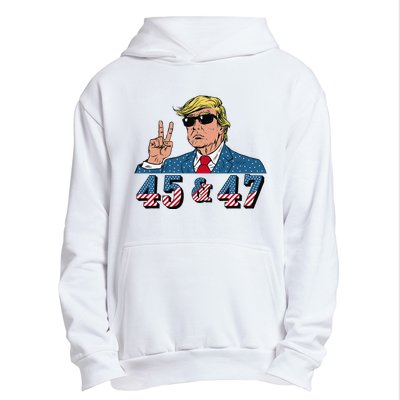 45 47 Trump Vote Elect Won Urban Pullover Hoodie