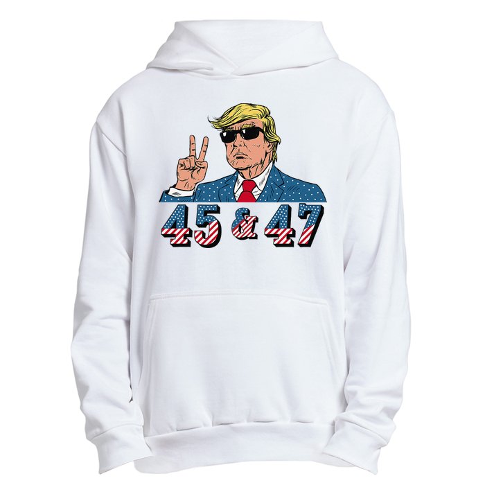 45 47 Trump Vote Elect Won Urban Pullover Hoodie