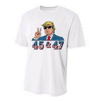 45 47 Trump Vote Elect Won Performance Sprint T-Shirt