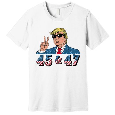 45 47 Trump Vote Elect Won Premium T-Shirt