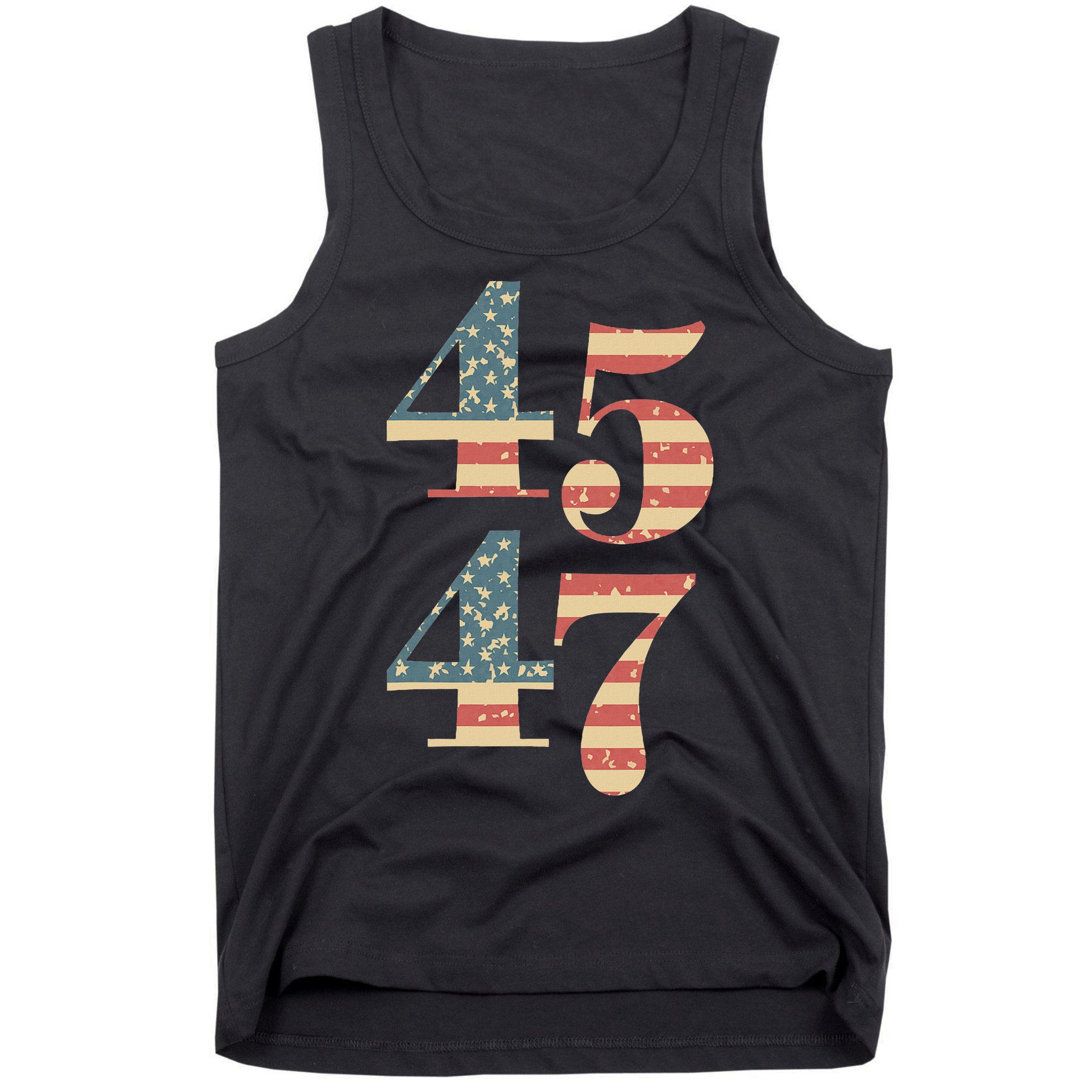 45 47 Trump 2024 Vintage Flag Design Tank Top