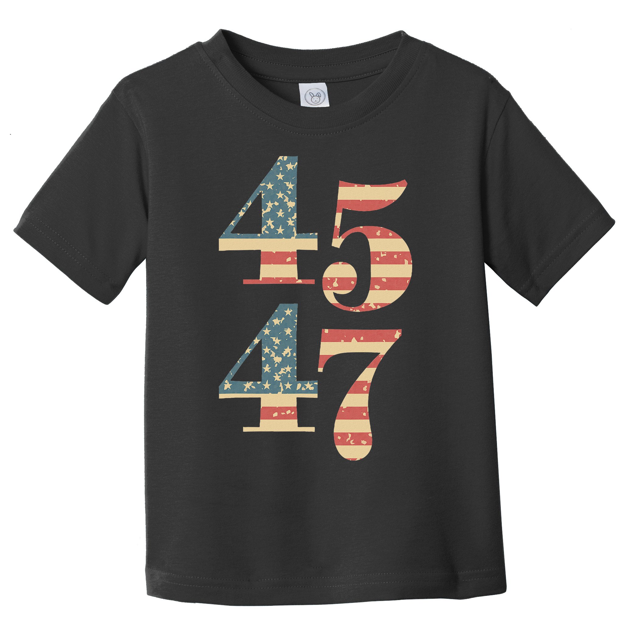 45 47 Trump 2024 Vintage Flag Design Toddler T-Shirt