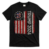 45 47 Trump 2024 American Flag T-Shirt