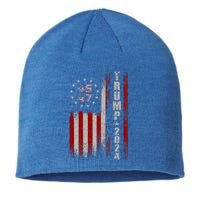 45 47 Trump 2024 American Flag Sustainable Beanie