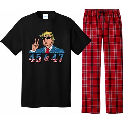 45 47 Trump Vote Elect Won Pajama Set