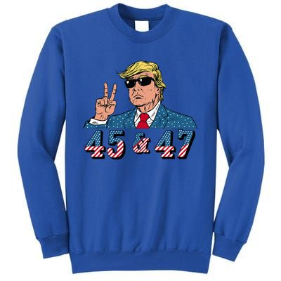 45 47 Trump Vote Elect Won Tall Sweatshirt