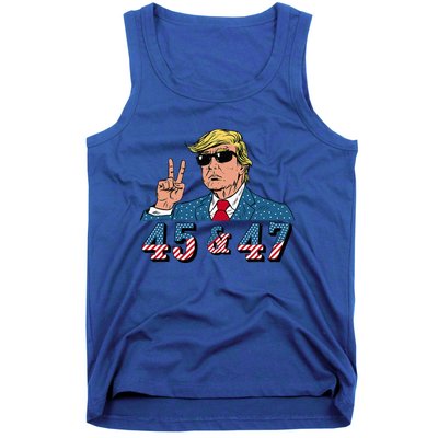 45 47 Trump Vote Elect Won Tank Top