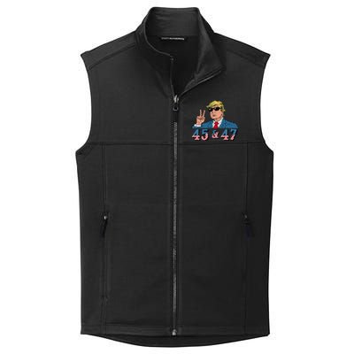 45 47 Trump Vote Elect Won Collective Smooth Fleece Vest