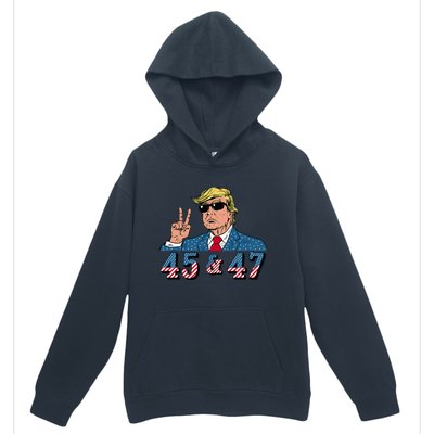 45 47 Trump Vote Elect Won Urban Pullover Hoodie