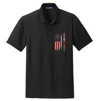 45 47 Trump 2024 American Flag Dry Zone Grid Polo