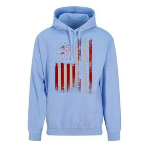 45 47 Trump 2024 American Flag Unisex Surf Hoodie