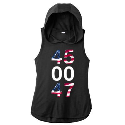 45 47 Trump Ladies PosiCharge Tri-Blend Wicking Draft Hoodie Tank