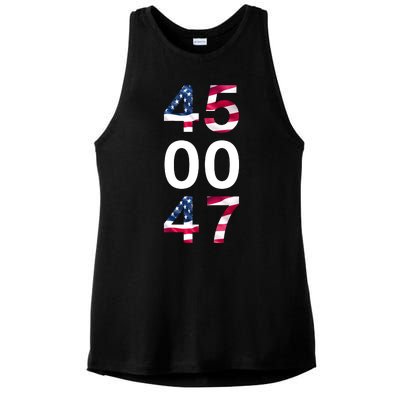 45 47 Trump Ladies PosiCharge Tri-Blend Wicking Tank