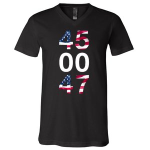 45 47 Trump V-Neck T-Shirt