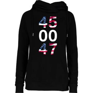 45 47 Trump Womens Funnel Neck Pullover Hood