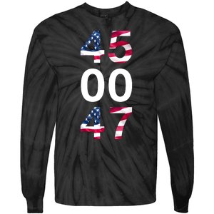 45 47 Trump Tie-Dye Long Sleeve Shirt