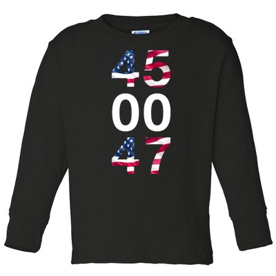 45 47 Trump Toddler Long Sleeve Shirt