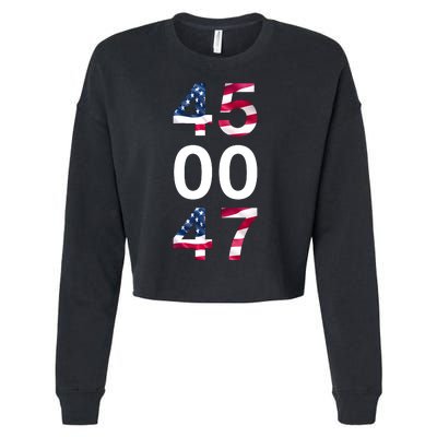 45 47 Trump Cropped Pullover Crew