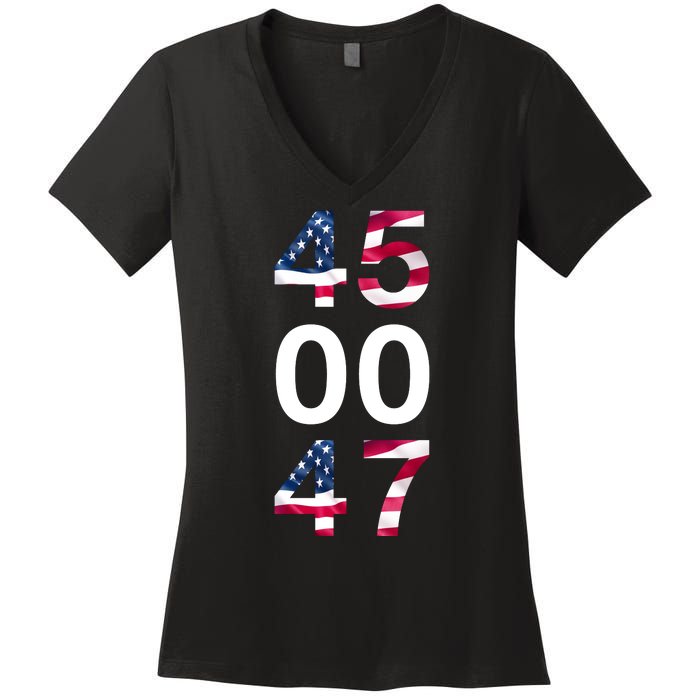 45 47 Trump Women's V-Neck T-Shirt