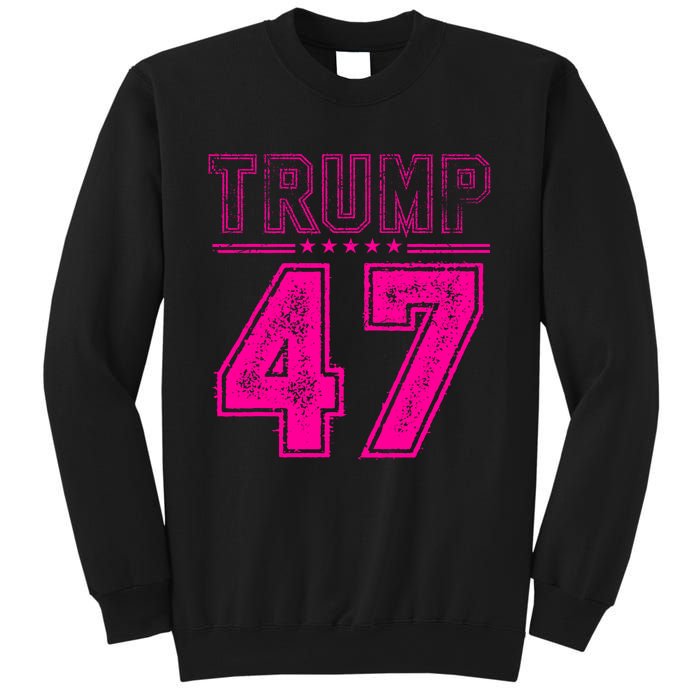 45 47 Trump Vintage American Flag Trump 2024 Sweatshirt