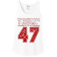 45 47 Trump Vintage American Flag Trump 2024 Ladies Essential Tank