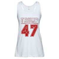 45 47 Trump Vintage American Flag Trump 2024 Ladies Essential Flowy Tank