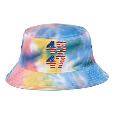 45 47 Trump 2024 Tie Dye Newport Bucket Hat