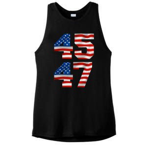 45 47 Trump 2024 Ladies PosiCharge Tri-Blend Wicking Tank