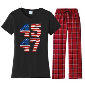 45 47 Trump 2024 Women's Flannel Pajama Set