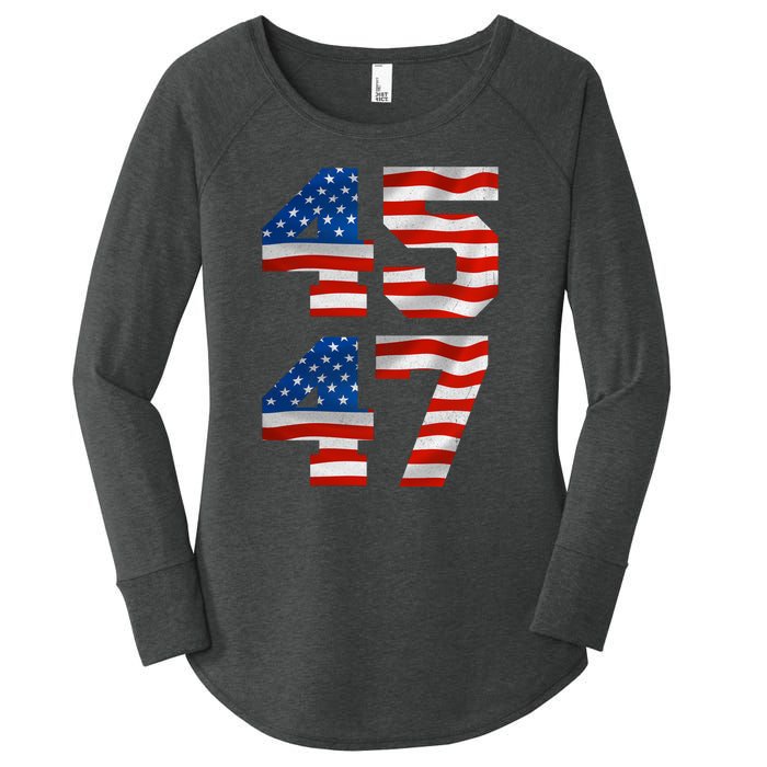 45 47 Trump 2024 Women's Perfect Tri Tunic Long Sleeve Shirt