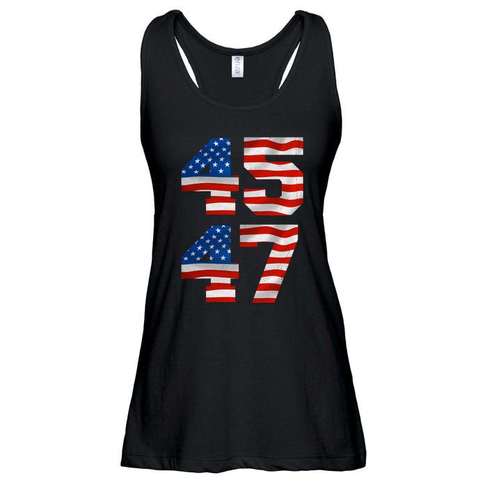 45 47 Trump 2024 Ladies Essential Flowy Tank