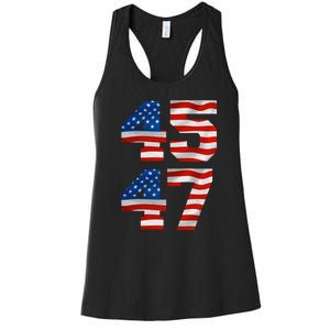 45 47 Trump 2024 Women's Racerback Tank