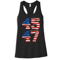 45 47 Trump 2024 Women's Racerback Tank