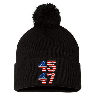 45 47 Trump 2024 Pom Pom 12in Knit Beanie