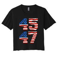 45 47 Trump 2024 Women's Crop Top Tee