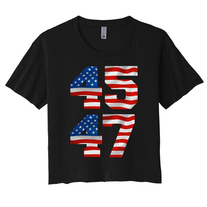 45 47 Trump 2024 Women's Crop Top Tee